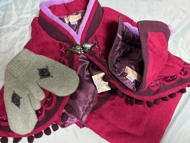 シークレットハニー ディズニー アナ雪 雪山 ドレス＆ケープ帽子手袋