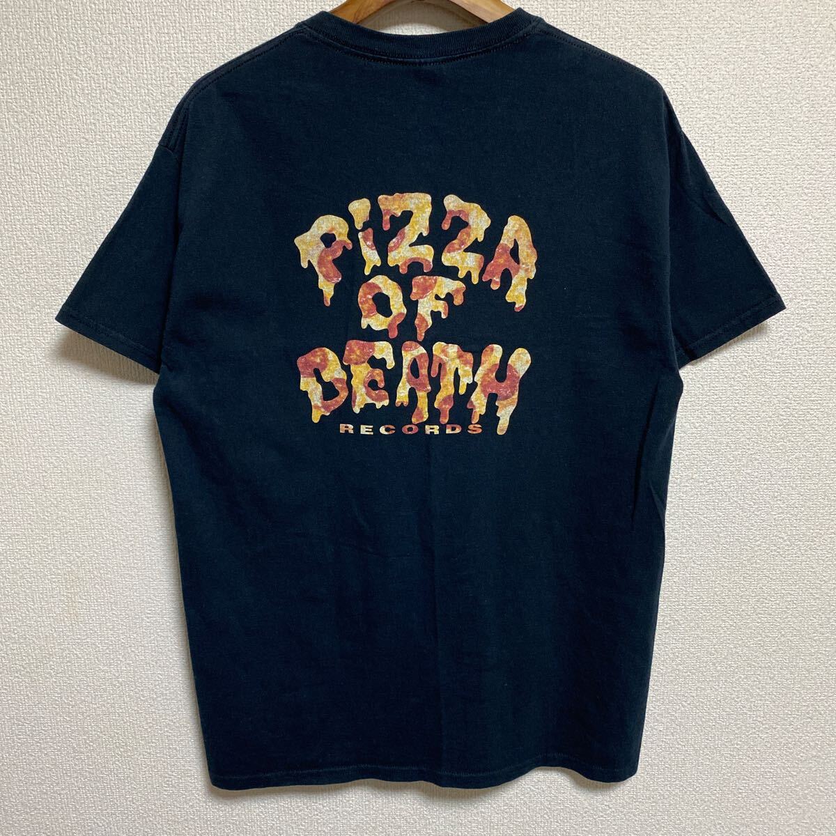 送料無料]WANIMA/ワニマ/pizza of death/ピザオブデス/ピザ柄ロゴT