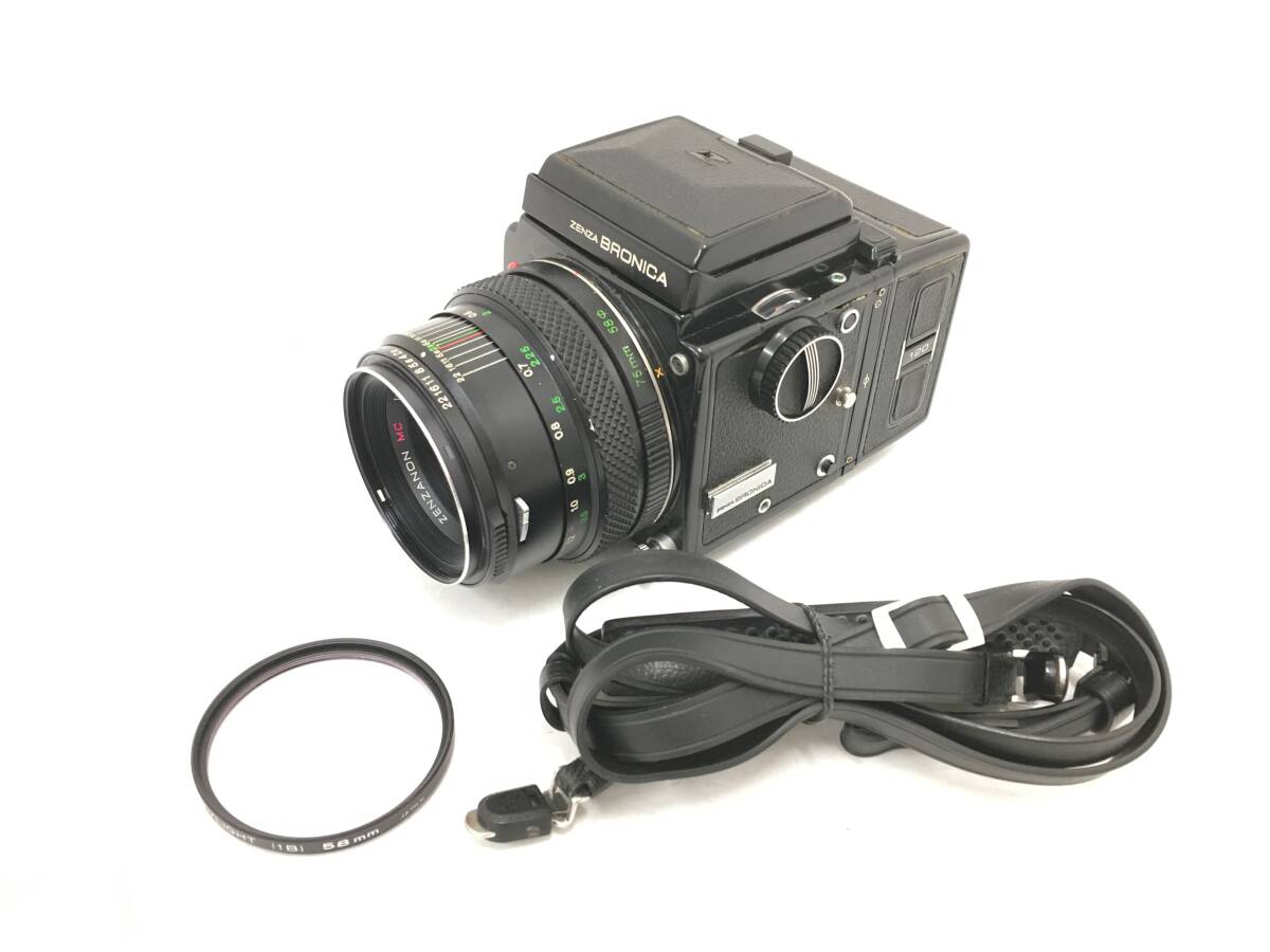 Yahoo!オークション - ZENZA BRONICA ETR + ZENZANON MC 1 2.8 f=75mm