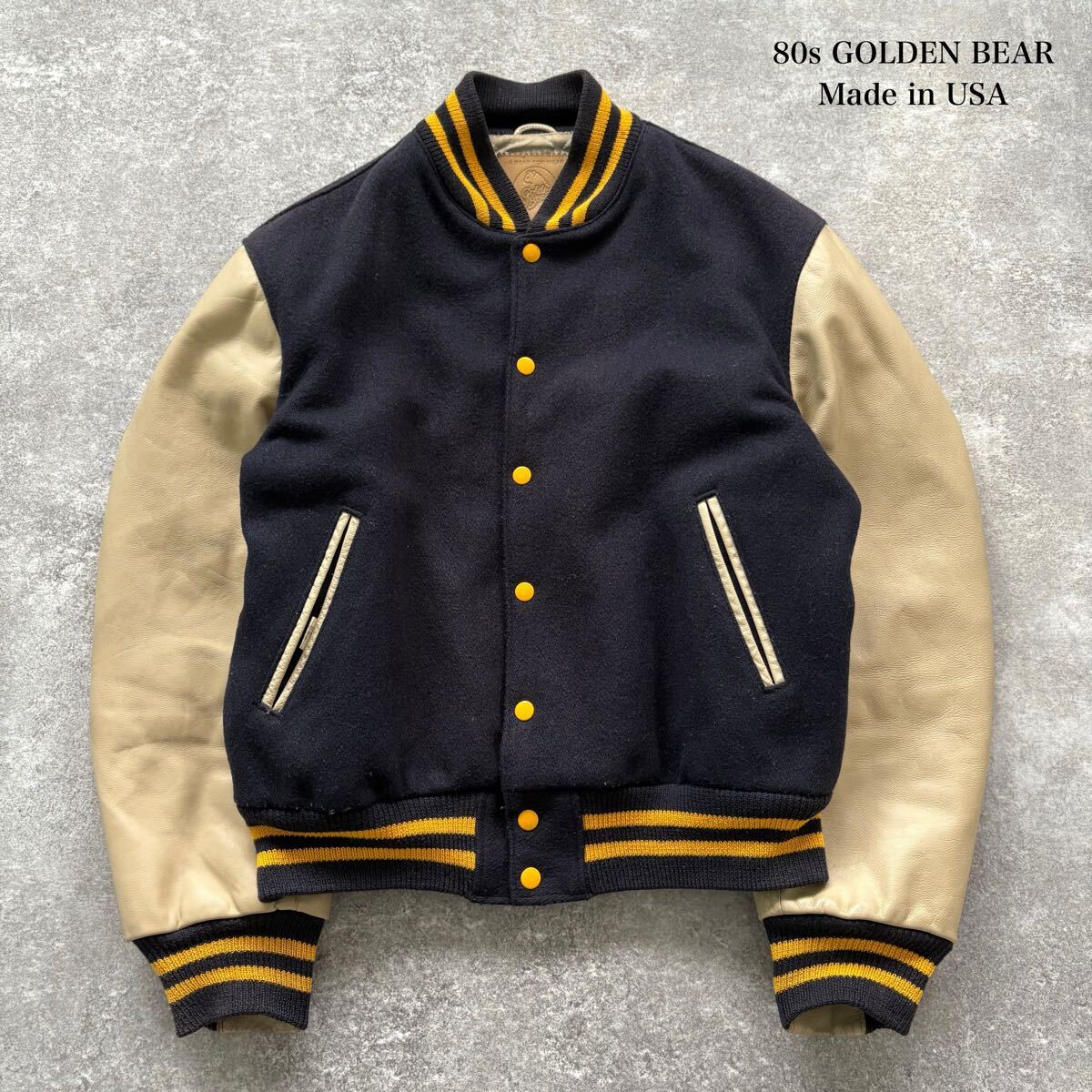 GOLDEN BEAR】ゴールデンベア スタジャン スタジアムジャンパー バー