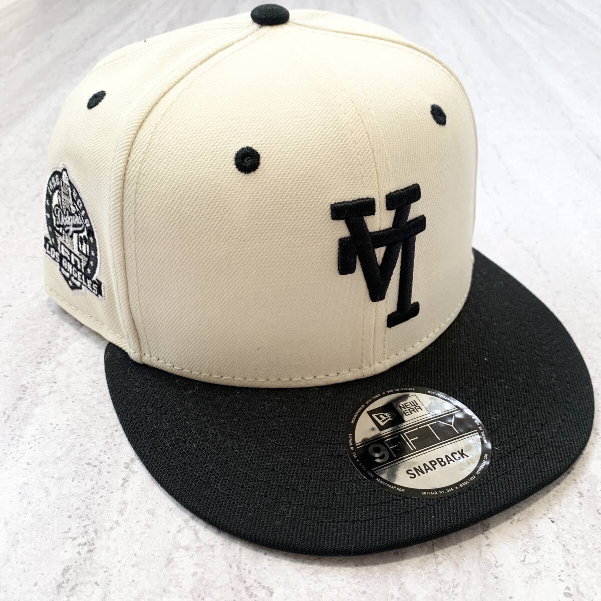 海外限定 LA ニューエラ ドジャース 逆ロゴ ツートン 9fifty 白黒