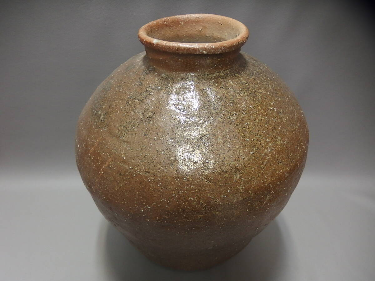 古常滑 古備前 古信楽 自然釉見事な古壺 灰被り垂れ名品 値下げ 古常滑