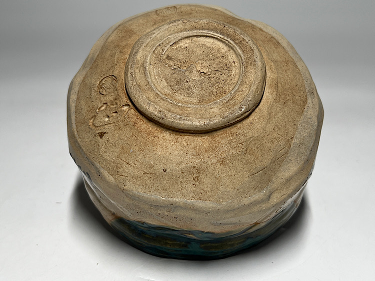 ゆき 加藤作助 鳴海織部蓋付茶碗 15客 など3点 ゆき 加藤作助 鳴海織部