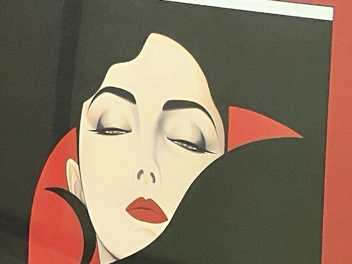 Yahoo!オークション - 鶴田一郎 『赤と黒の魅惑』複製画 額装 美人画