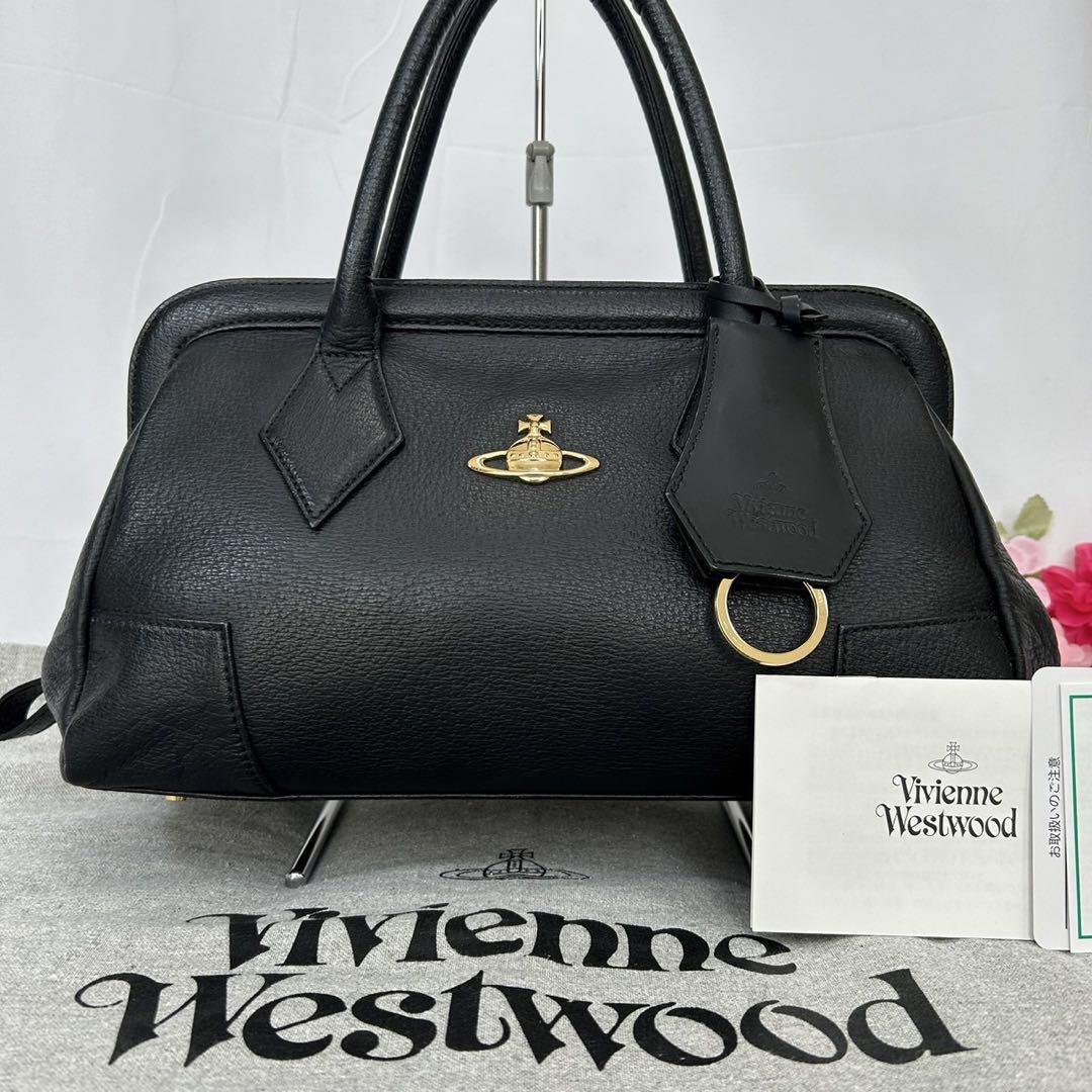 超希少【Vivienne Westwood 】チャーム付きレザーミニボストン