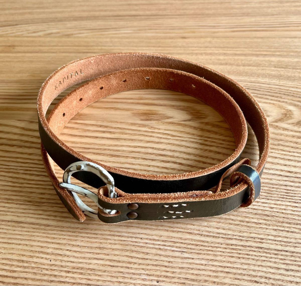 KAPITAL スカラップエッジ レザーベルト Belts | KAPITAL