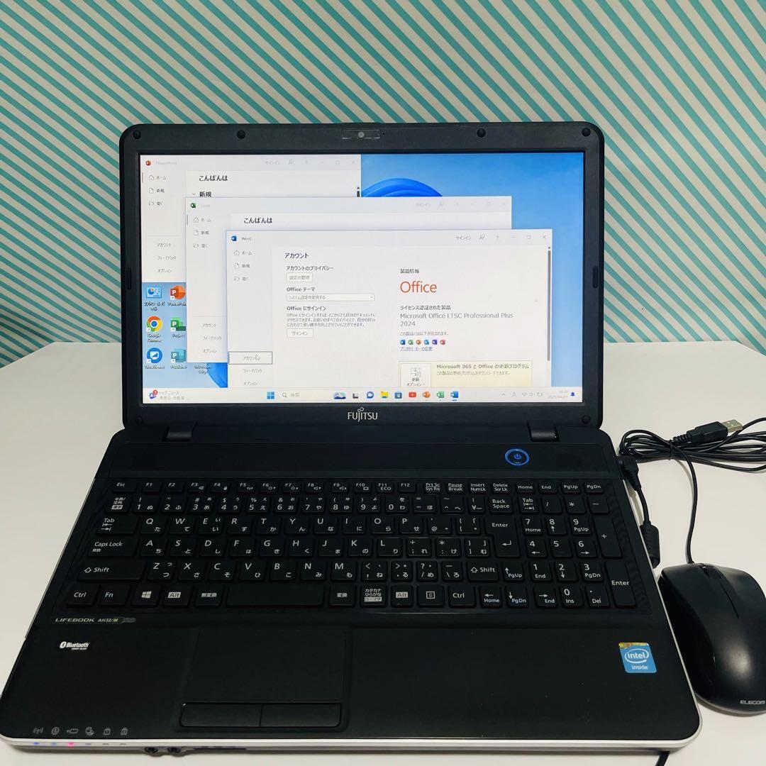 T291 FujitsuノートパソコンSSD高速Windows11オフィス付き｜Yahoo