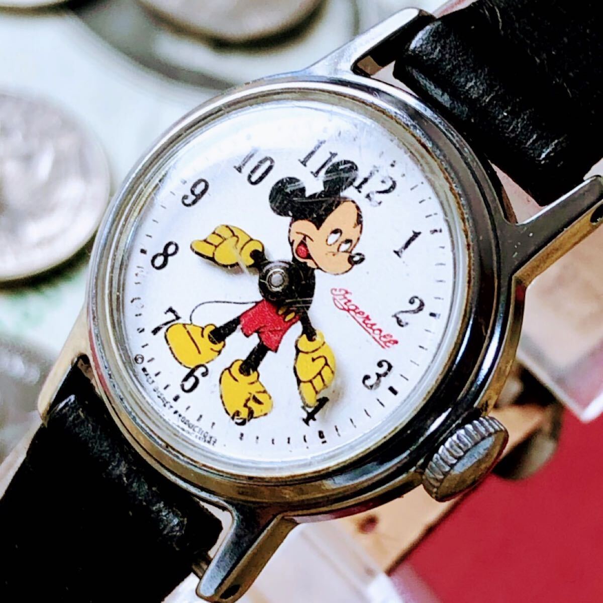 3650【超可愛い】ミッキーマウス Disney 1950年代 ディズニー 手巻き