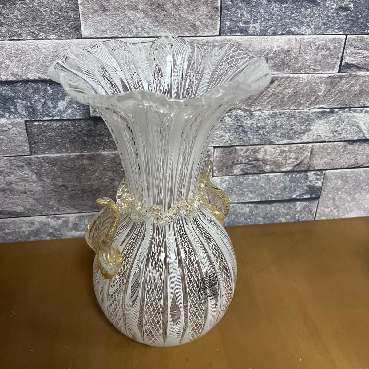 ベネチアングラス murano ムラーノ ガラス 硝子細工 花瓶 フラワー