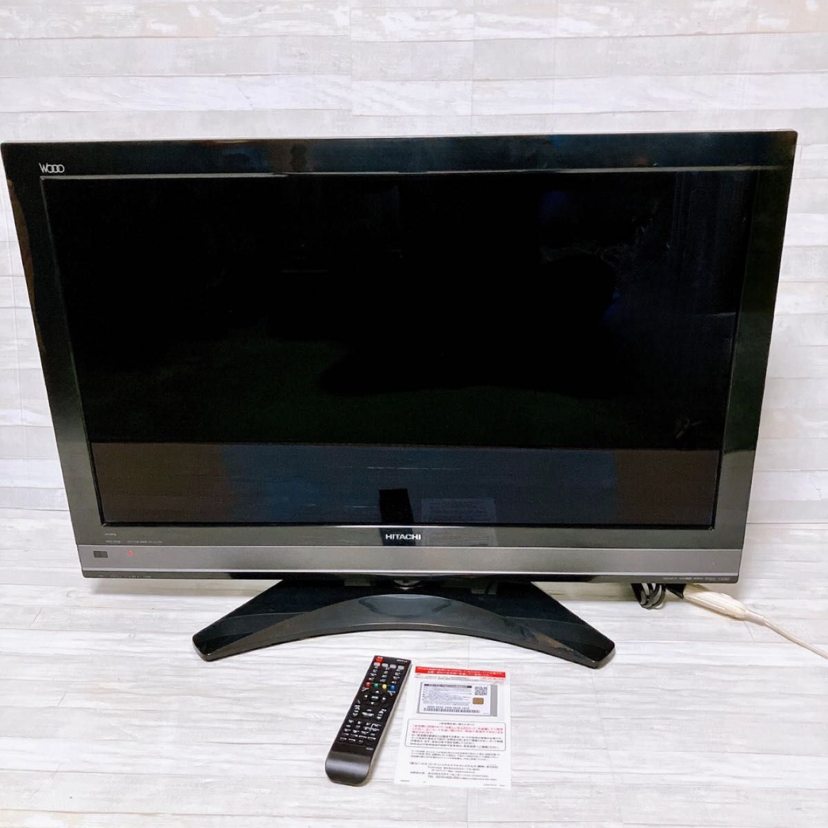 日立 HITACHI WOOO 37型 液晶テレビ L37-XP05 ブラック 録画機能付き