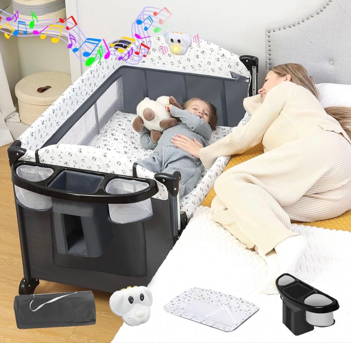 Donpemu ベビーベッド 110 70cm ベビーサークル プレイヤード｜Yahoo