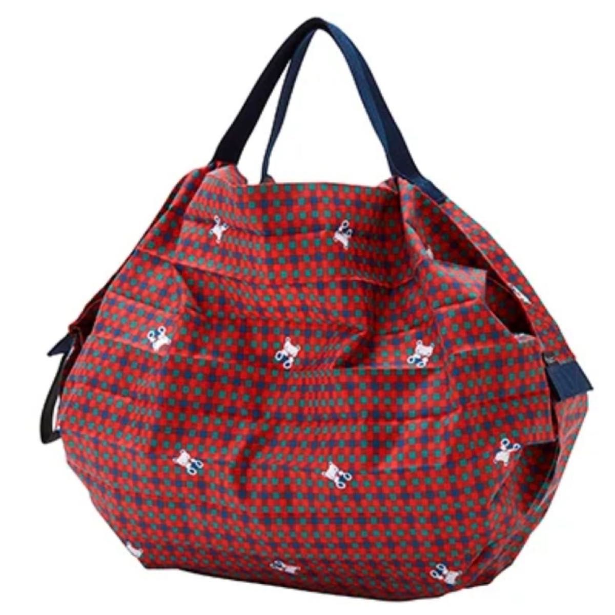 新品未使用】 ファミリア エコバッグ S Shupatto シュパット 赤