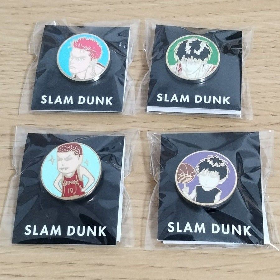 スラムダンク ピンバッジ 桜木花道 流川楓 4個セット アニメイト
