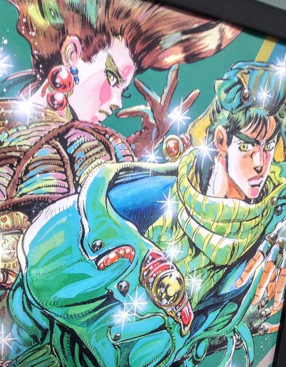 205】 ジョジョの奇妙な冒険 2部 ジョセフ・シーザー・リサリサ【額装