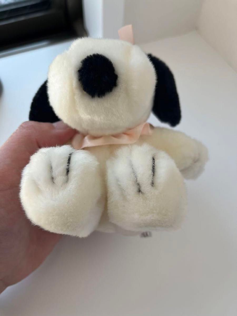 スヌーピー ベルちゃん ぬいぐるみ ピンク リボン ピーナッツ 平成