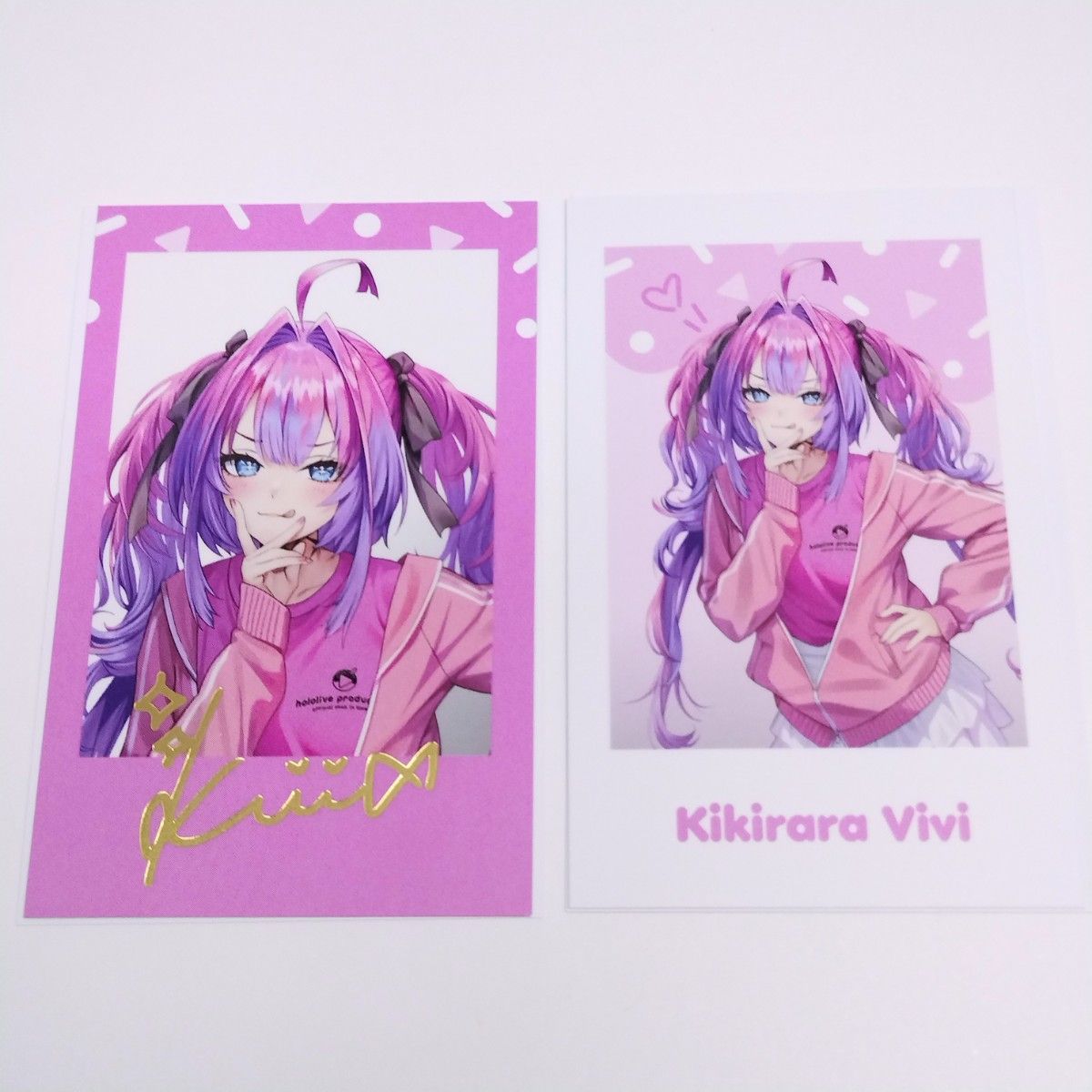綺々羅々ヴィヴィ チェキ カード 2種 ホロライブ オフィシャルショップ