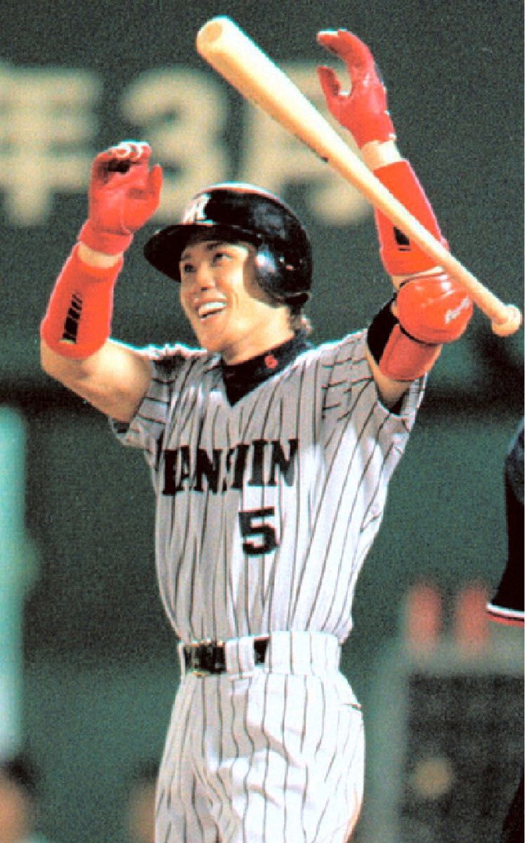 SHINJO 新庄モデル リストバンド 現役時 美品 デサント 送料込 新庄