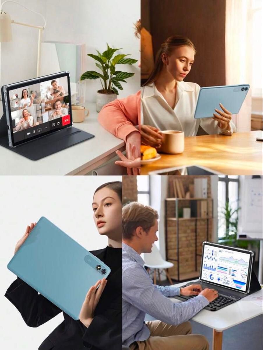 Relndoo Android 15 タブレット キーボード&マウス付き 10インチ