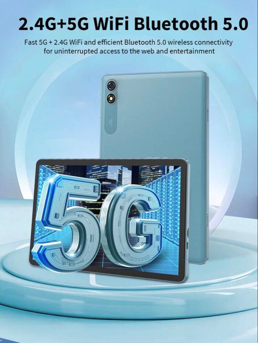 Relndoo Android 15 タブレット キーボード&マウス付き 10インチ