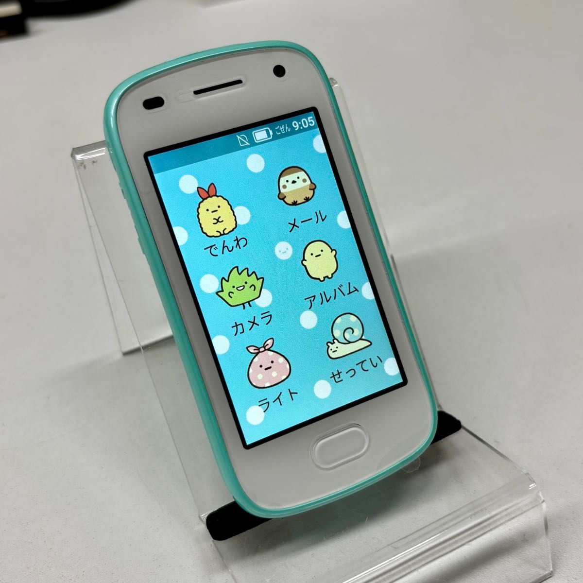 未使用】すみっコぐらしバージョン キッズフォン2 ＜901Si＞ ミント