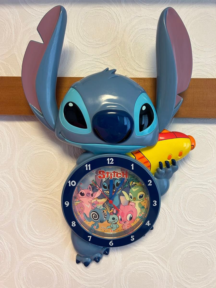 スティッチ 壁掛け時計 振り子時計 ディズニー｜Yahoo!フリマ（旧