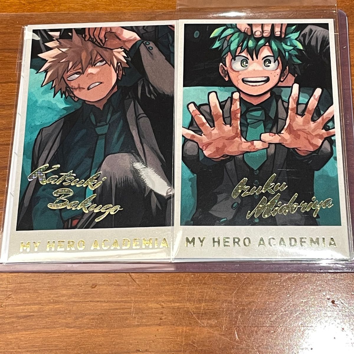 ヒロアカ 原画展 アートポスター 爆豪勝己 緑谷出久 緑谷出久 爆豪勝己