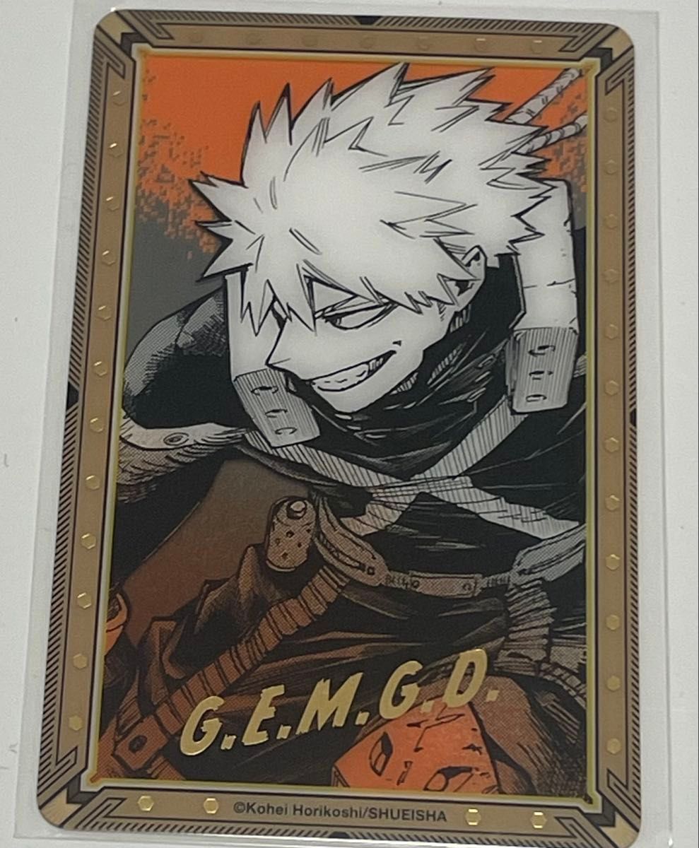 ヒロアカ 原画展 爆豪勝己 大人 箔押しクリアカードコレクション