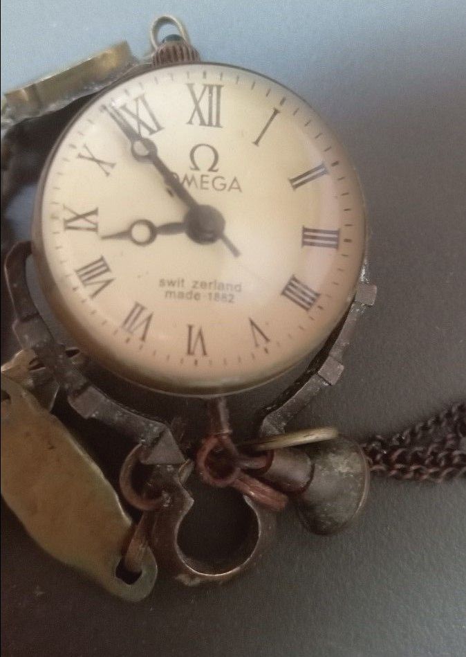 OMEGA オメガ 手巻き 球体ガラス 懐中時計 アンティーク スイス製 1882