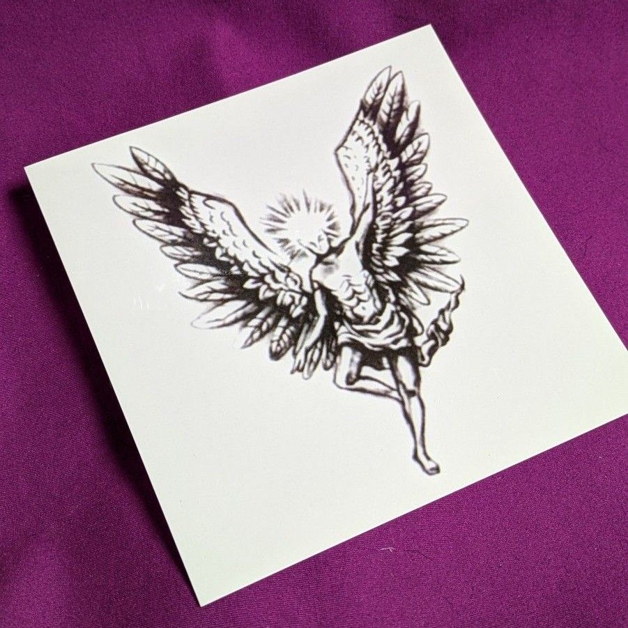 G-DRAGON タトゥーシール ジヨン TATTOOシール 堕天使 天使の羽