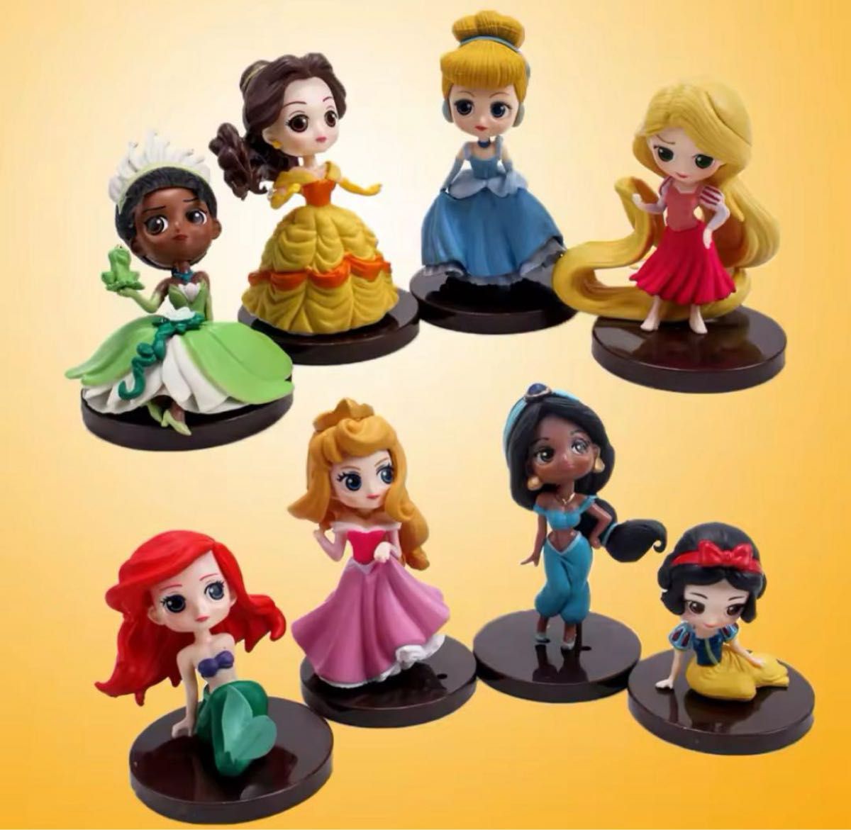 ディズニープリンセス フィギュア 8体セット Qposket petit Disney