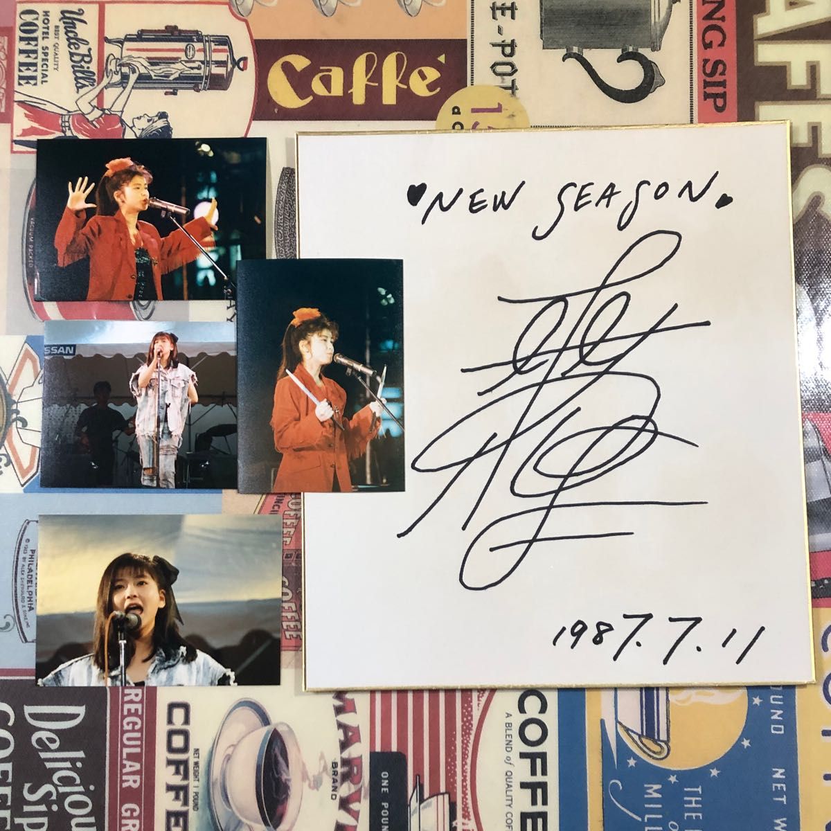 森高千里 直筆サイン色紙 ブロマイド4枚｜Yahoo!フリマ（旧PayPayフリマ）