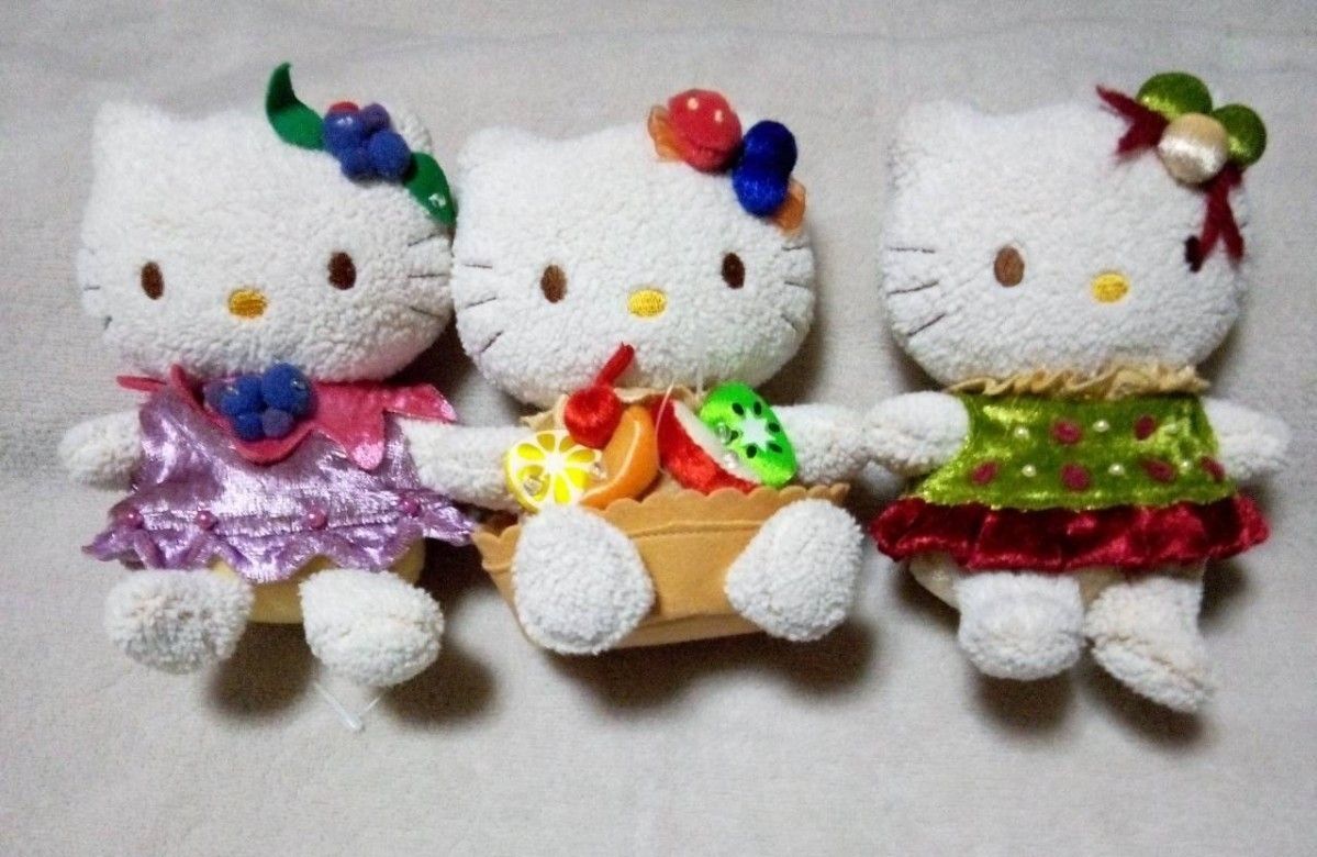 ハローキティ ぬいぐるみ フルーツ まとめ売り 12個セット ケーキ