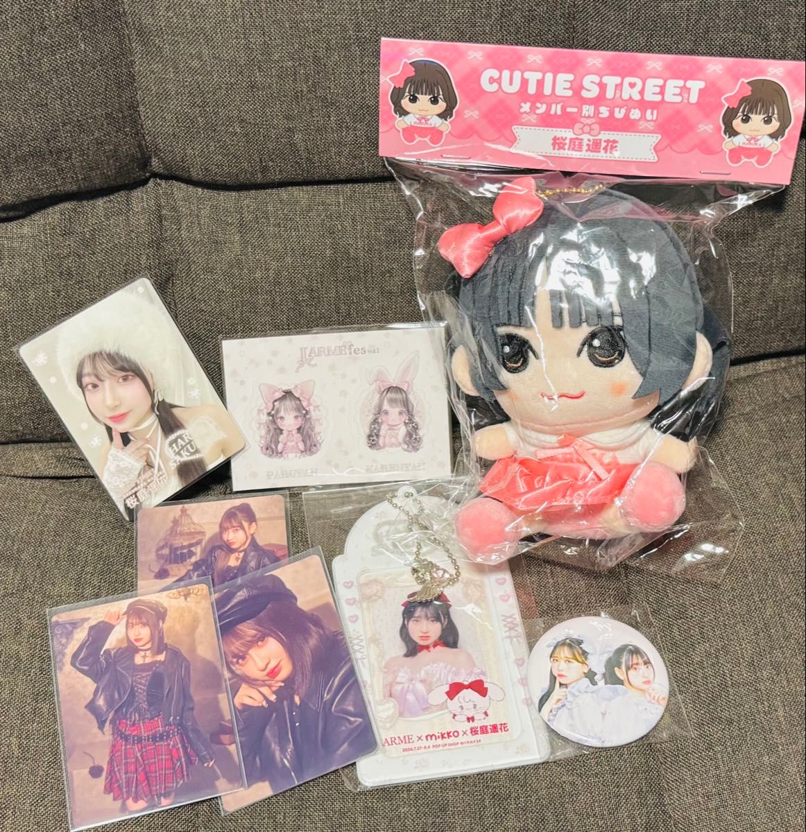 バラ売り〇 桜庭遥花 グッズセット 缶バッジ ぬいぐるみ トレカ