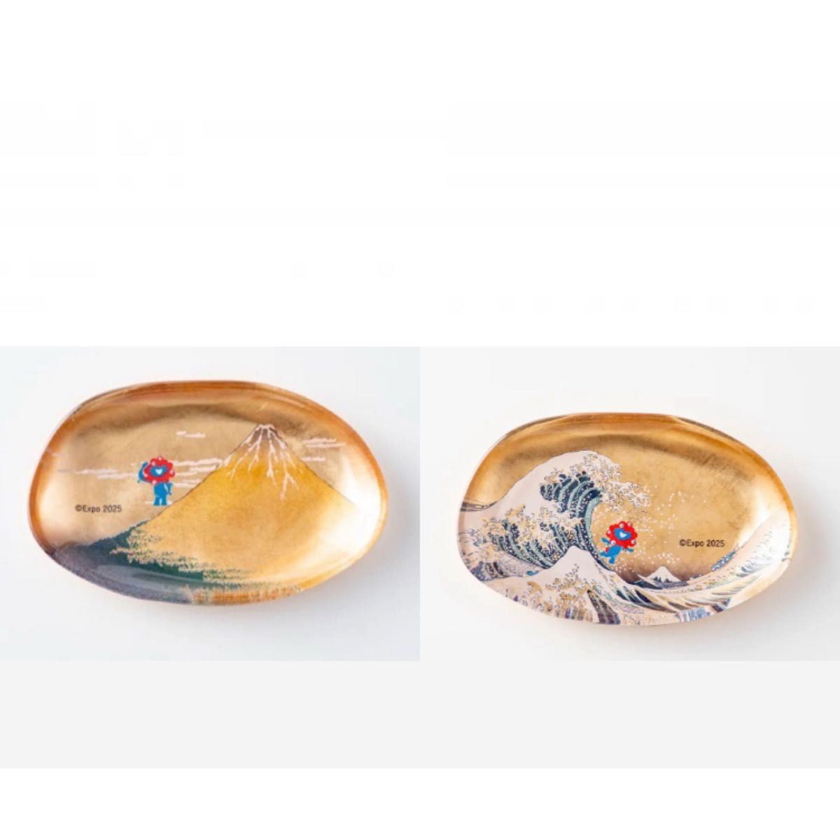 箔一 工芸品 大阪万博限定 北斎 箔名画 ガラストレー 凱風快晴 神奈川