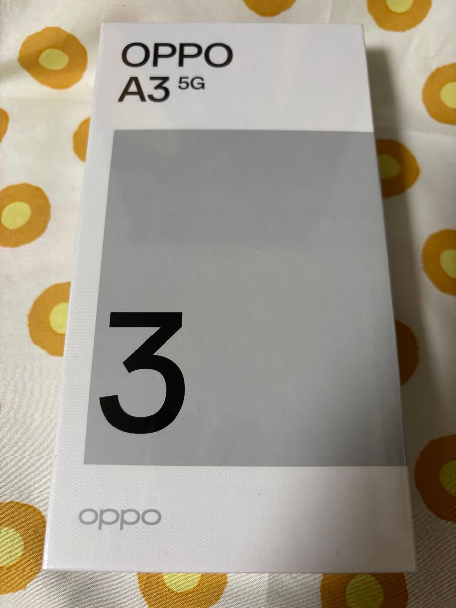 新品未開封 OPPO A3 5G ブラック 本体 シュリンク未開封 SIMフリー ③
