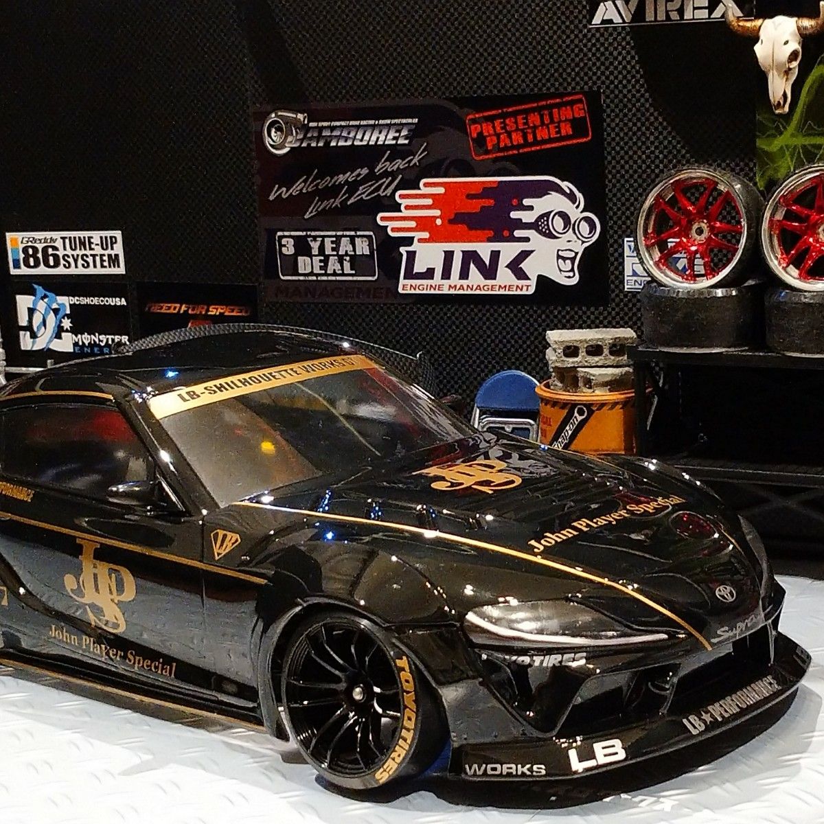 スープラA90 LBWK JPS仕様 ラジコン ボディ 用 カッティングステッカー