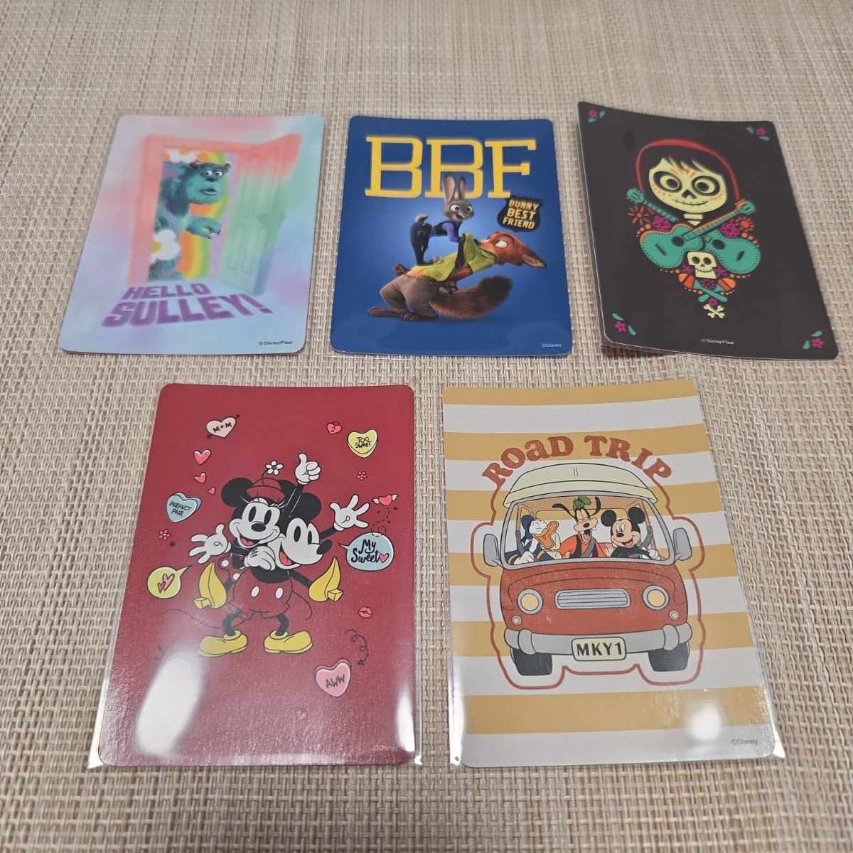 ディズニーストア じゃんけんカード 5枚セット｜Yahoo!フリマ（旧