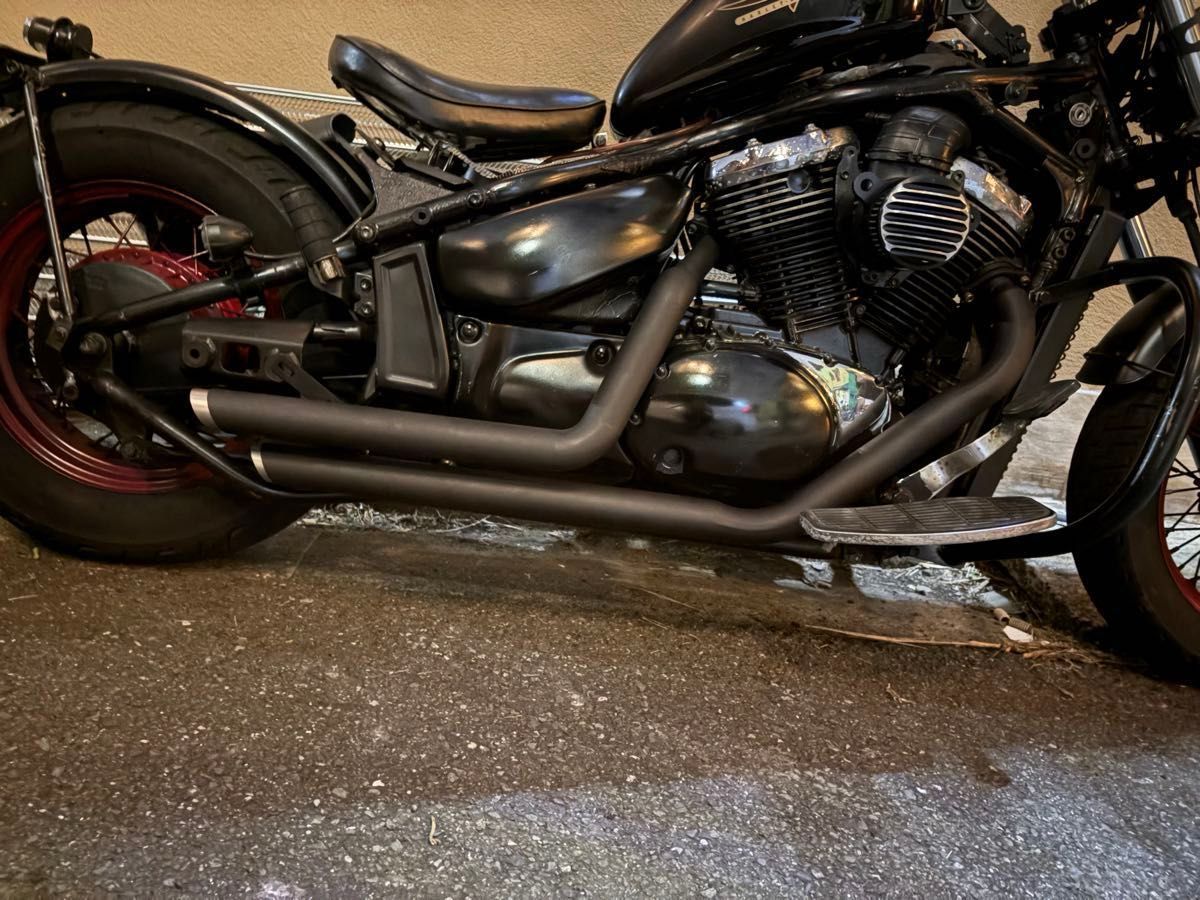 未使用 イントルーダークラシック ブラック マフラー ステー有り