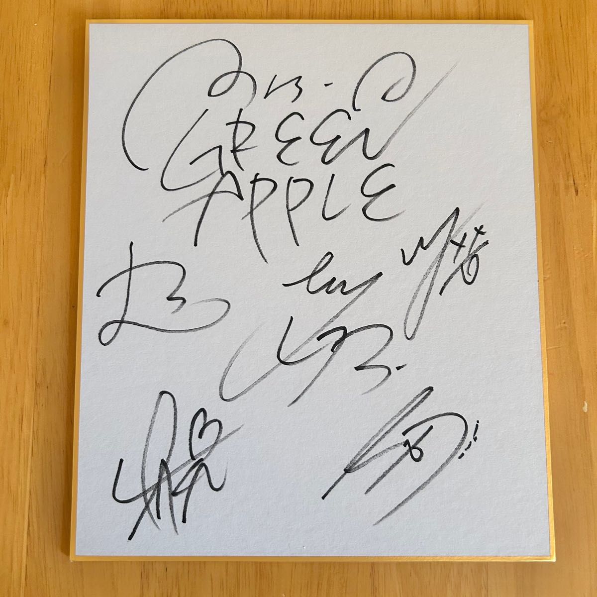 Mrs GREEN APPLE 直筆サイン 色紙 大森元貴 若井滉斗 藤澤涼架 髙野清