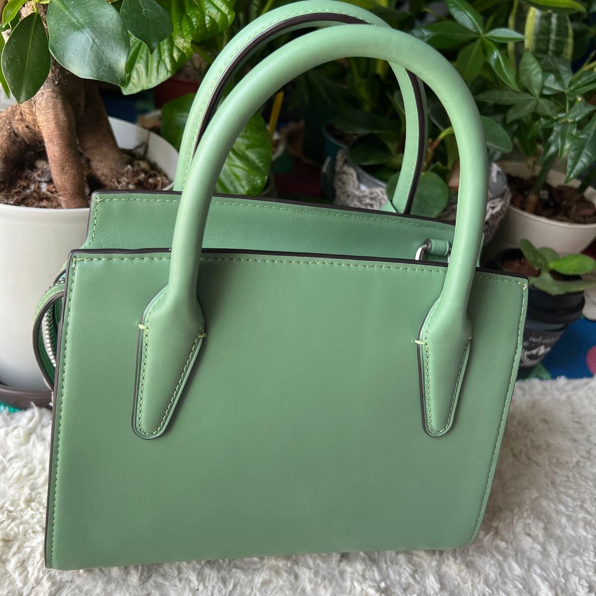 COACH コーチ ミニバッグ グリーン レザー 2way｜Yahoo!フリマ（旧