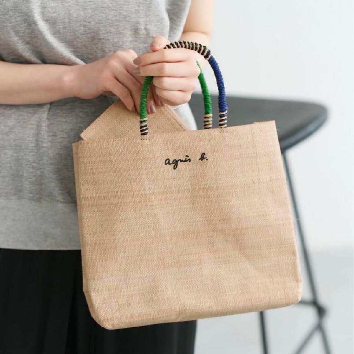 agnes b アニエス ベー マダガスカル トートバッグ カゴバッグ かご 夏