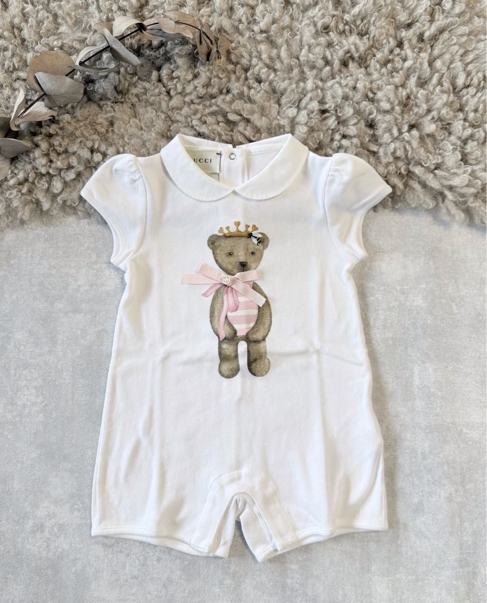 GUCCI グッチ ベビー ロンパース クマ柄 9/12M（70－80cm