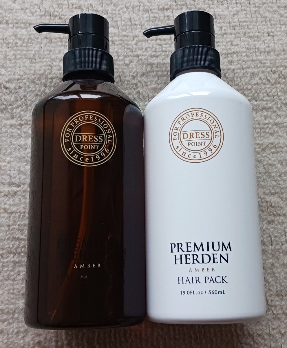 ドレスプレミアムハーデン ヘア＆ボディソープ ヘアパック AMBER 2本