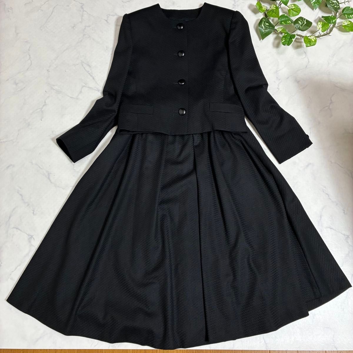 Christian Dior ブラックフォーマル スカートスーツ セットアップ