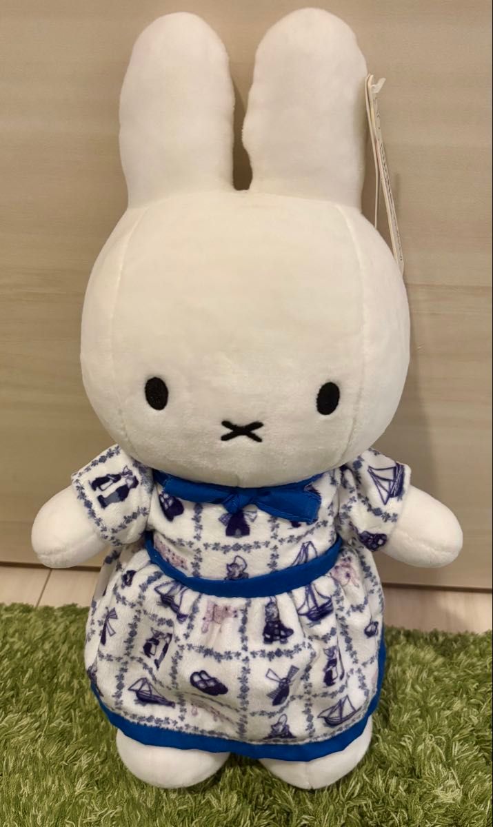ミッフィー ぬいぐるみ オランダ限定 ブルー 伝統柄ドレス 美品｜Yahoo