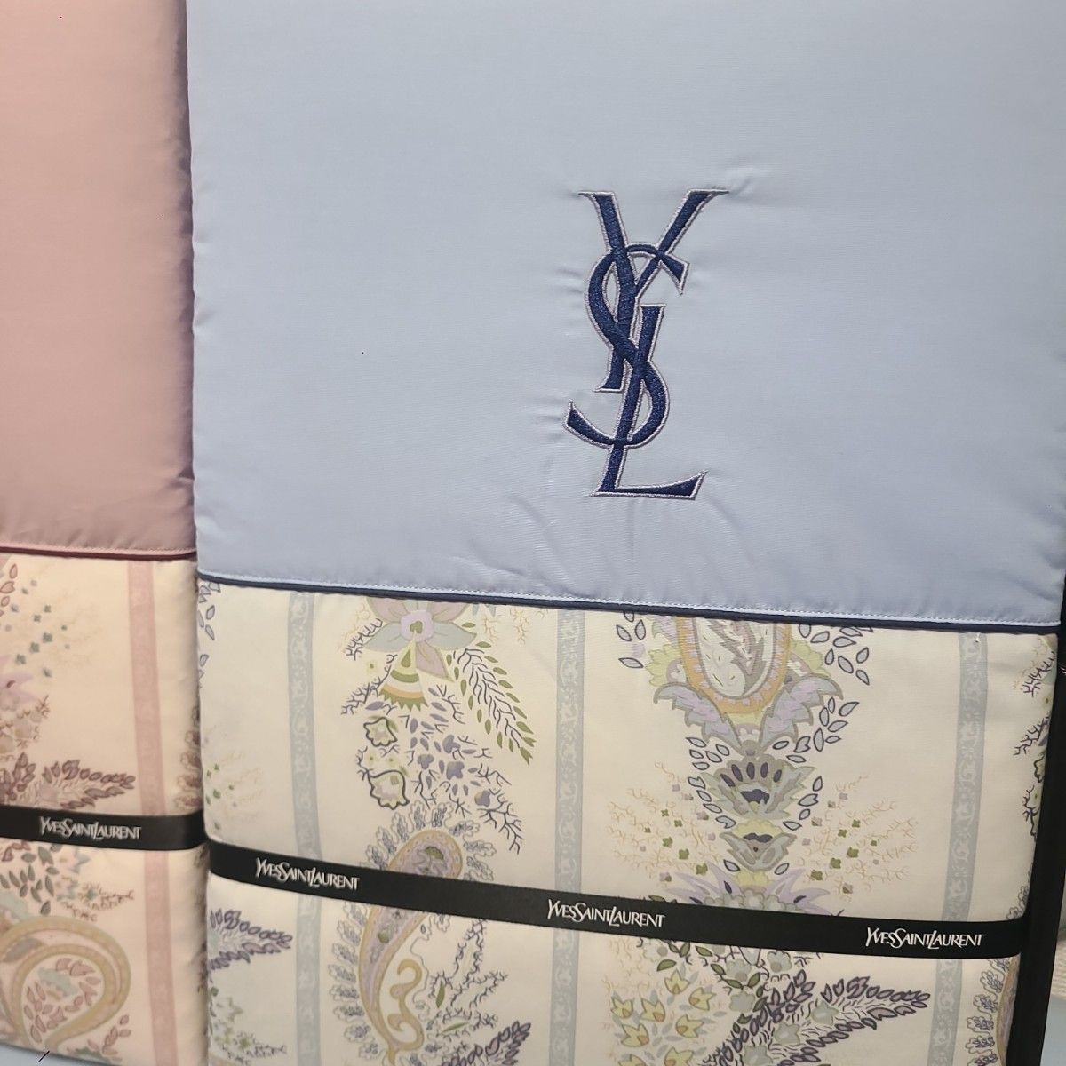 未使用 イヴサンローラン 寝具 ダウンケット 羽毛布団 布団 ペア