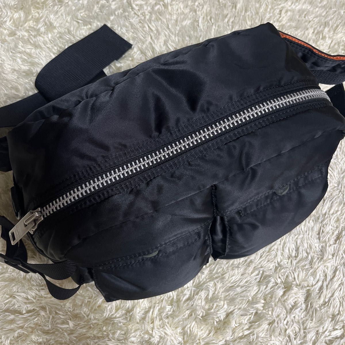 極美品】ポーター タンカー ボディバッグ ウエストバッグ ブラック