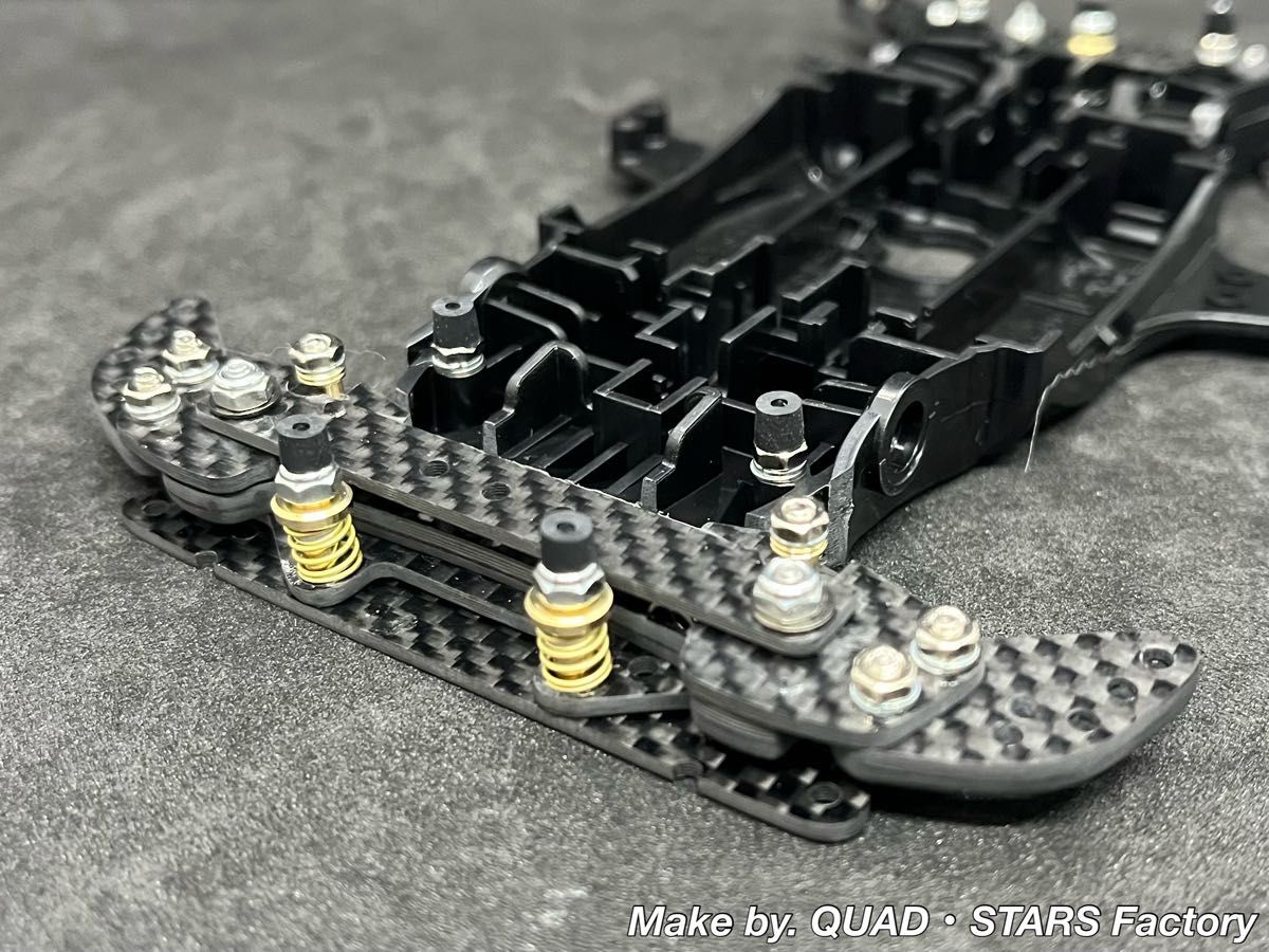 ミニ四駆・MAシャーシ用】2軸ATピボットバンパー＋ローラーステー段