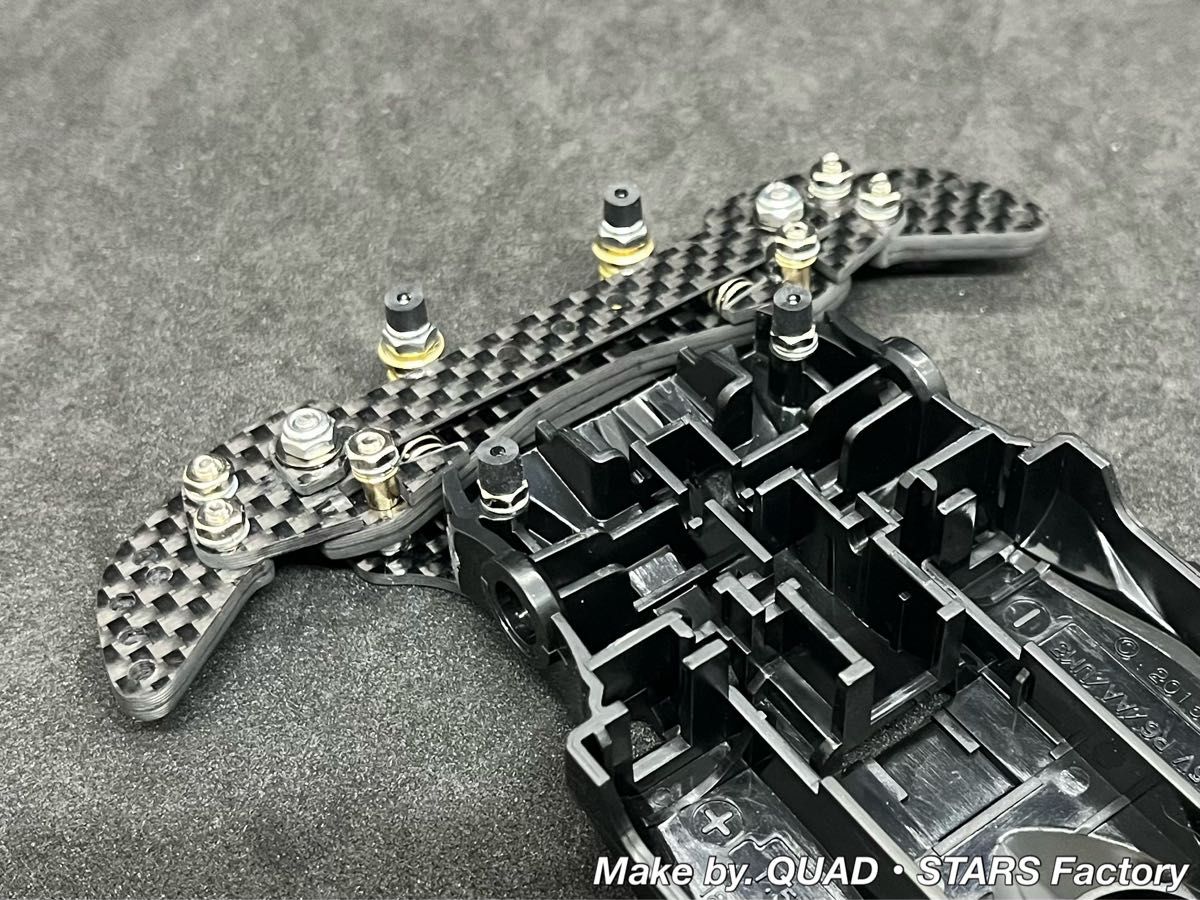 ミニ四駆・MAシャーシ用】2軸ATピボットバンパー＋ローラーステー段