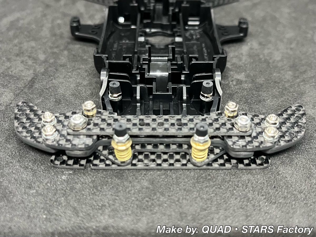 ミニ四駆・MAシャーシ用】2軸ATピボットバンパー＋ローラーステー段